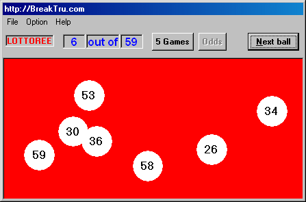 Breaktru Lottoree Screenshot